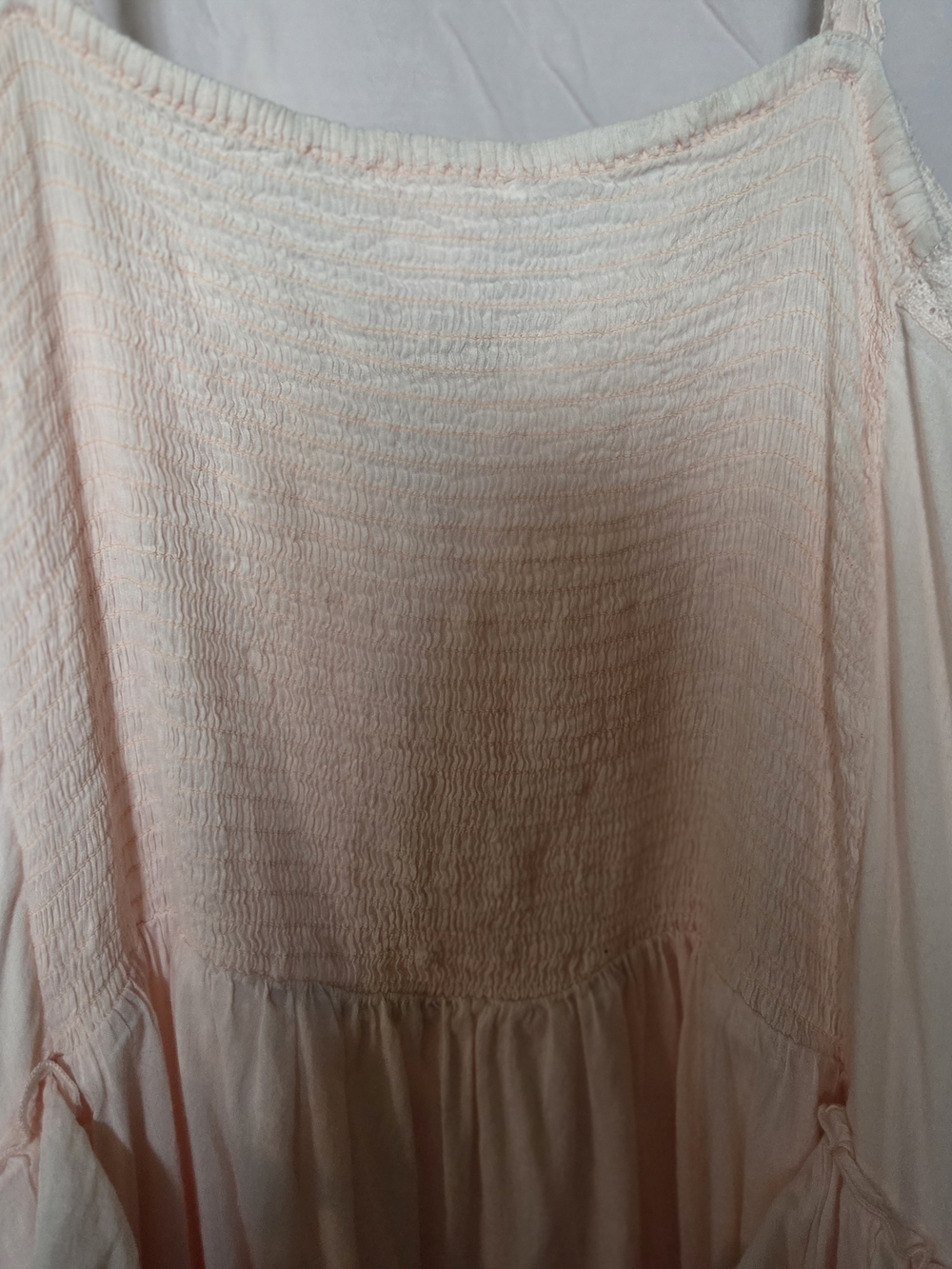 Women's Pink Ruffled Maxi Dress - Picture 6 of 7